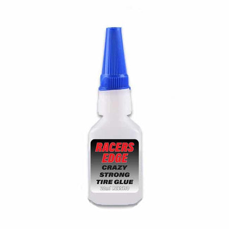 Racers Edge Crazy Strong RC Tire Glue 20g w/Pin Cap &amp; Tips RCE5150 image 0