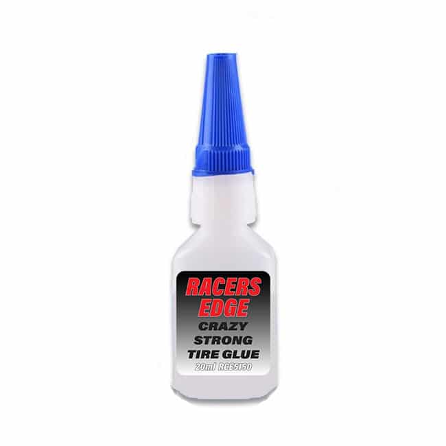 Racers Edge Crazy Strong RC Tire Glue 20g w/Pin Cap &amp; Tips RCE5150 image 0