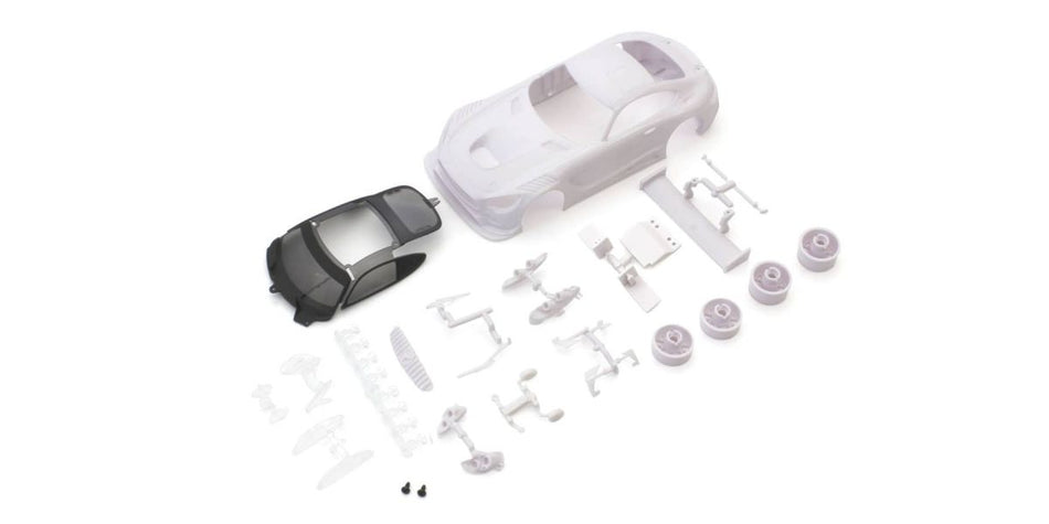 Kyosho Mercedes-AMG GT3 White Body Set w/ Wheels White Mini Z Body Set MZN198 image 0