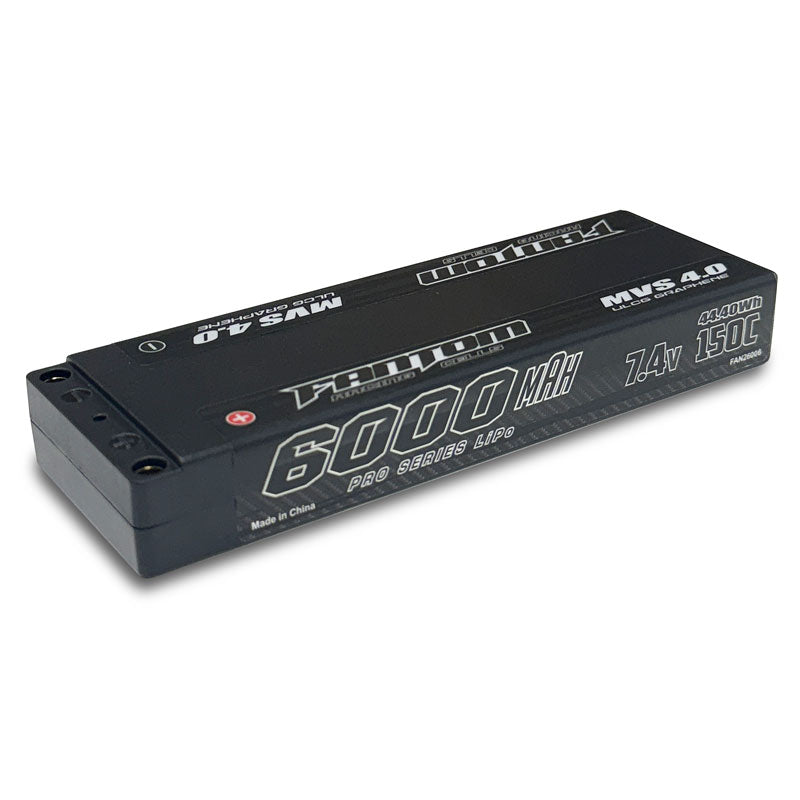 Fantom 6000mAh 150C 7.4v (2S) 2-Cell ULCG MVS 4.0 Graphene Pro LiPo FAN26006 image 0