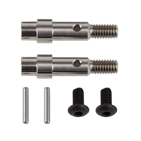 Associated FT Titanium Hex Adapter Front Axles B6 B6.4 B6.4D B7 B7D 71181 image 0