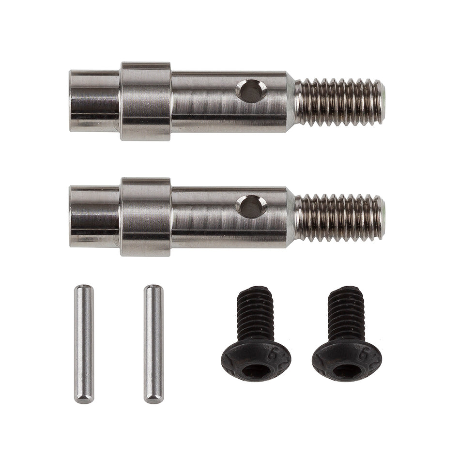 Associated FT Titanium Hex Adapter Front Axles B6 B6.4 B6.4D B7 B7D 71181 image 0