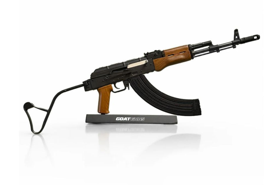 GoatGuns 1/3 Scale Die Cast AK47 Toy Model Rifle Wirestock GOAAK-WIRE-BLACK