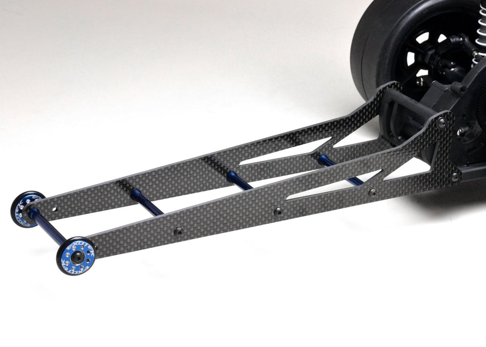 Exotek Carbon Fiber Wheelie Ladder Bar Set w/2 Wheels Traxxas Slash 2wd 1980 image 0