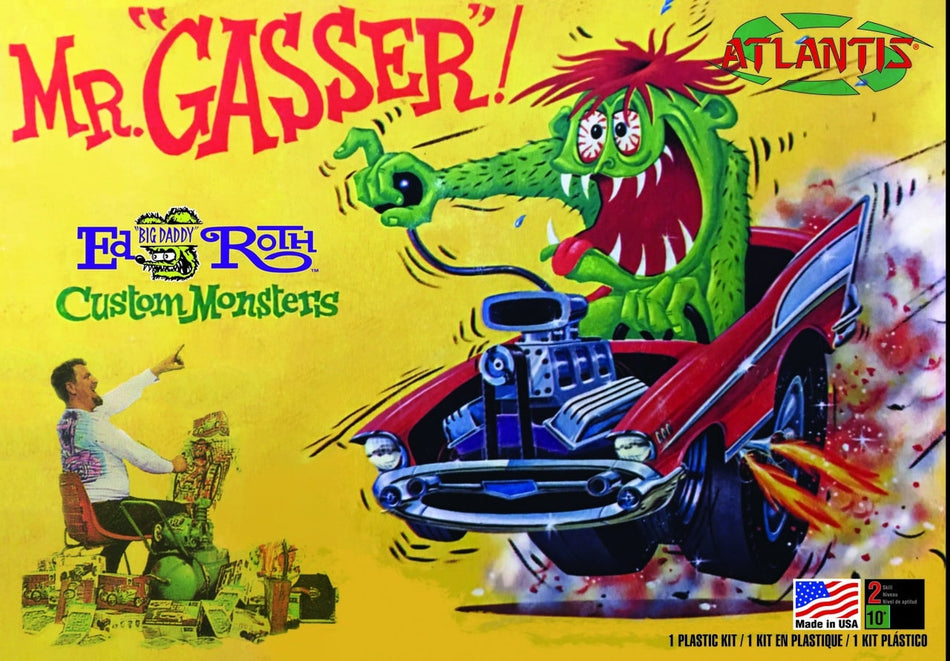 Atlantis 1/32 Ed Roth Mr. Gasser 57 Chevy Plastic Model Kit H1301 image 0