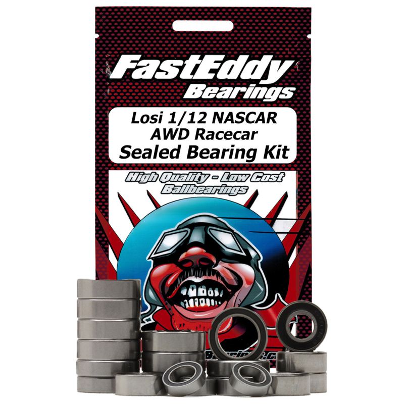 Fast Eddy Sealed Bearing Kit for Losi 1/12 NASCAR AWD 1/12 Racecar TFE9450