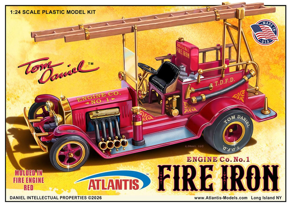 Atlantis 1/24 Scale Tom Daniel Fire Iron Old Time Fire Engine Show Rod Kit M7530