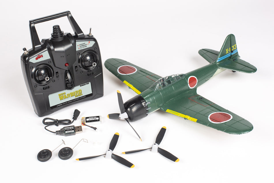 Rage RC Mitsubishi A6M Zero Micro RTF Airplane with PASS Stability System 1306 image 0