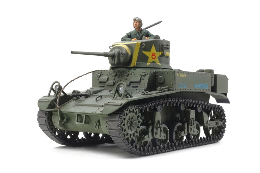 Tamiya 1/35 US Light Tank M3 Stuart Plastic Model Kit 35360 image 0