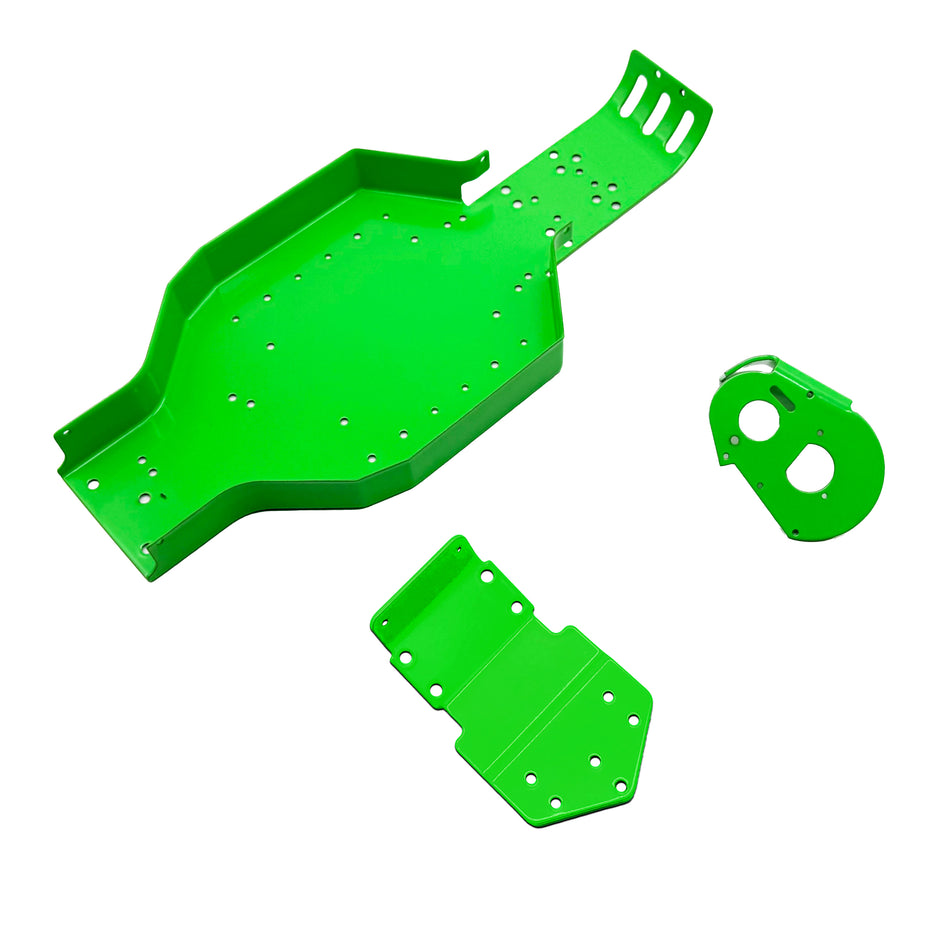 Racers Edge Authentic RC10T Chassis - Powdercoated in Retro Green RCE7805G
