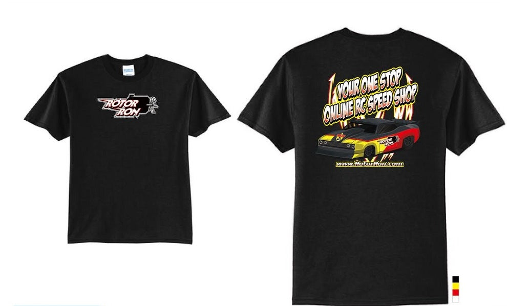 Rotor Ron T-Shirt w/Drag Racing RC Car - Medium image