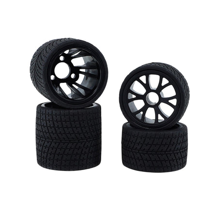 eXcelerate R12 1/12th Rubber Tires Full Set Front/Rear (4) Pre-Mounts XCE-3025.2 image 0