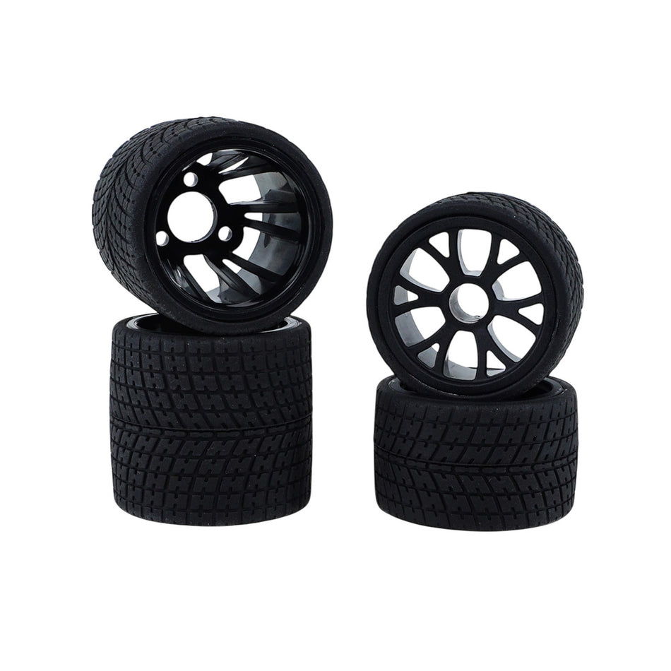 eXcelerate R12 1/12th Rubber Tires Full Set Front/Rear (4) Pre-Mounts XCE-3025.2 image 0