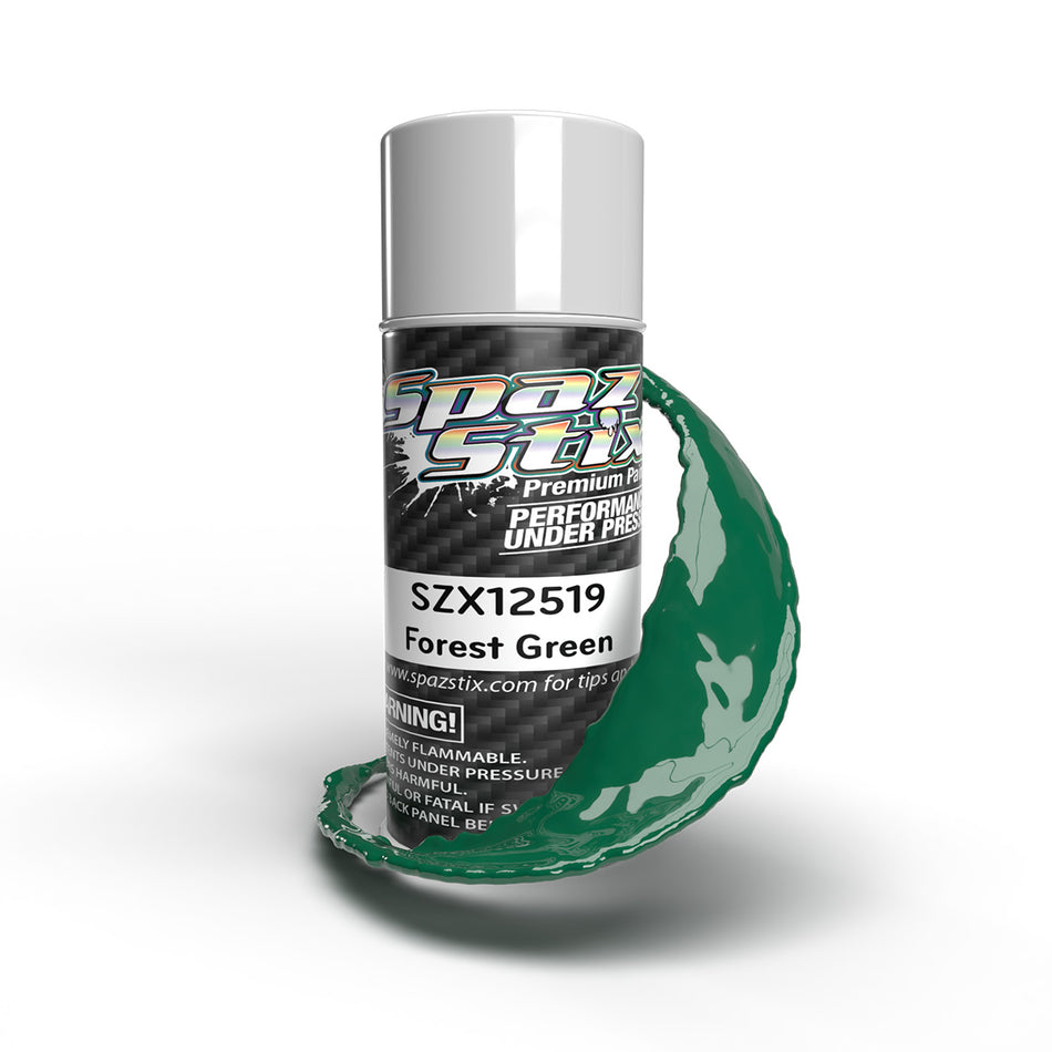 Spaz Stix Forest Green Aerosol Spray Paint 3.5oz Can SZX12519 image 0