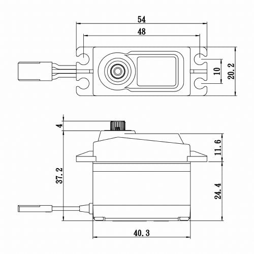 Savox SC-1256TG Plus Standard Size Digital Servo w/ Soft Start &amp; Aluminum Horn image 1