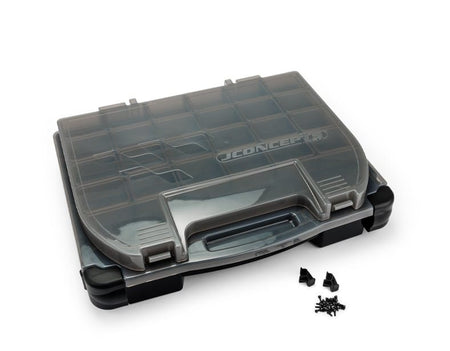 Jconcepts Tool Box w/ Upper Storage Black/Smoke Gray Fits RC Tools Parts 513028 JCO513028 image 0