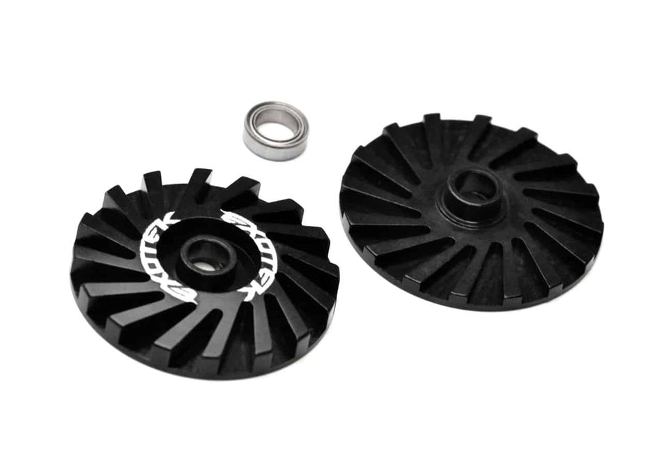 Exotek 22s Sprint Car/Drag Aluminum Slipper Pads w/Cooling Fins EXO2333 2333 image 0