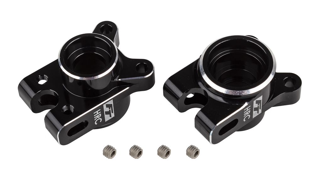 Team Associated B7 &amp; B7d Factory Team Aluminum Rear Hub HRC Set Black 92474 image 0