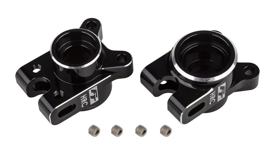 Team Associated B7 &amp; B7d Factory Team Aluminum Rear Hub HRC Set Black 92474 image 0