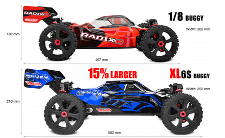 Team Corally Asuga XLR 6S Roller Blue Large Scale Buggy 00488-B image 1