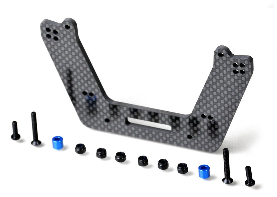 Exotek Carbon Fiber Front Drag Tower for Shorter 4Tec Shock fits Slash 1982 image 0
