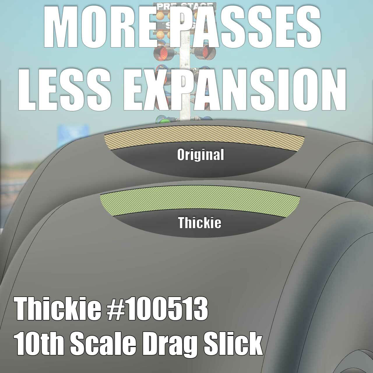 Raw Speed Thickies Rear No Prep Drag Racing Tires Soft Yellow Compound 100513SB image 0