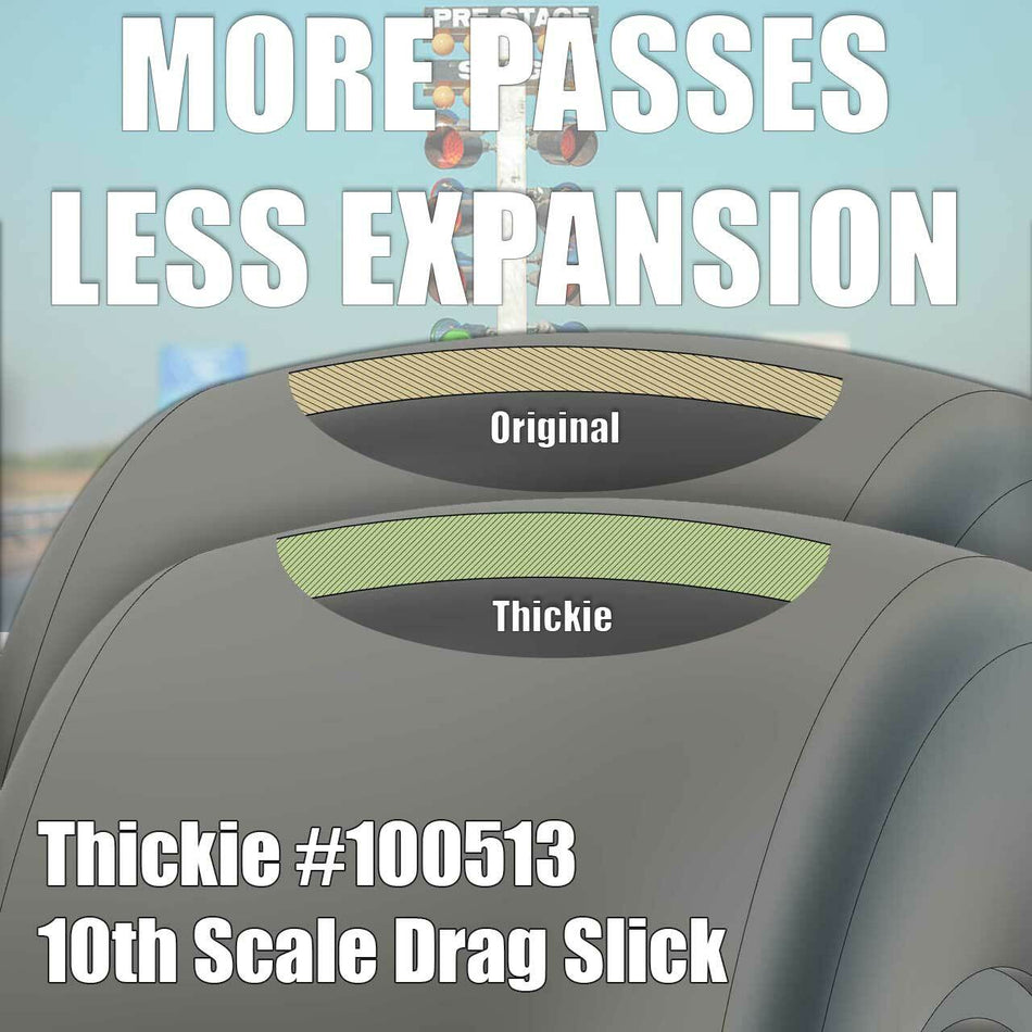 Raw Speed Thickies Rear No Prep Drag Racing Tires Soft Yellow Compound 100513SB image 0