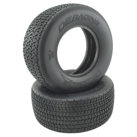 DE Racing Grooved G6T D40 Soft SC (Short Course) Oval Tire - w/inserts DER-G6G-D40 image 0