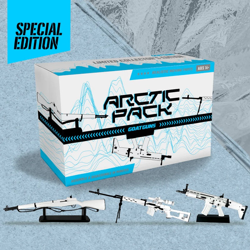 GoatGuns 1/3 Scale Die Cast 3 Gun Special Edition Kit Arctic White GOAKIT-ARCTIC