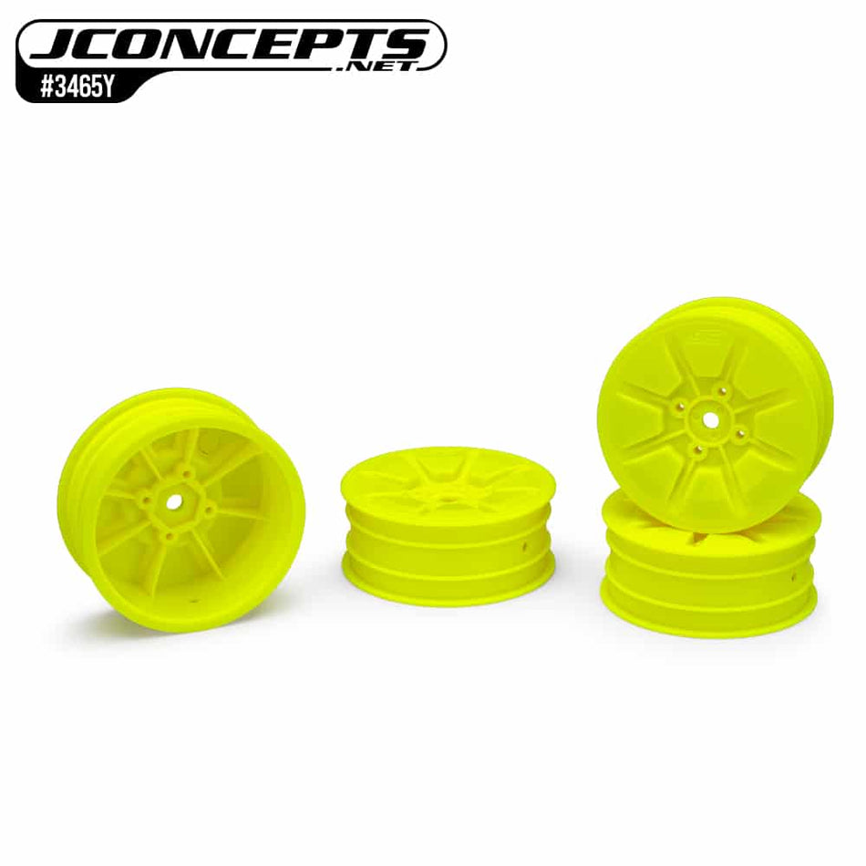 Jconcepts Pioneer Front 2wd 2.2 Buggy Wheel YELLOW for B7/B7D (AE offset) 3465Y image 0