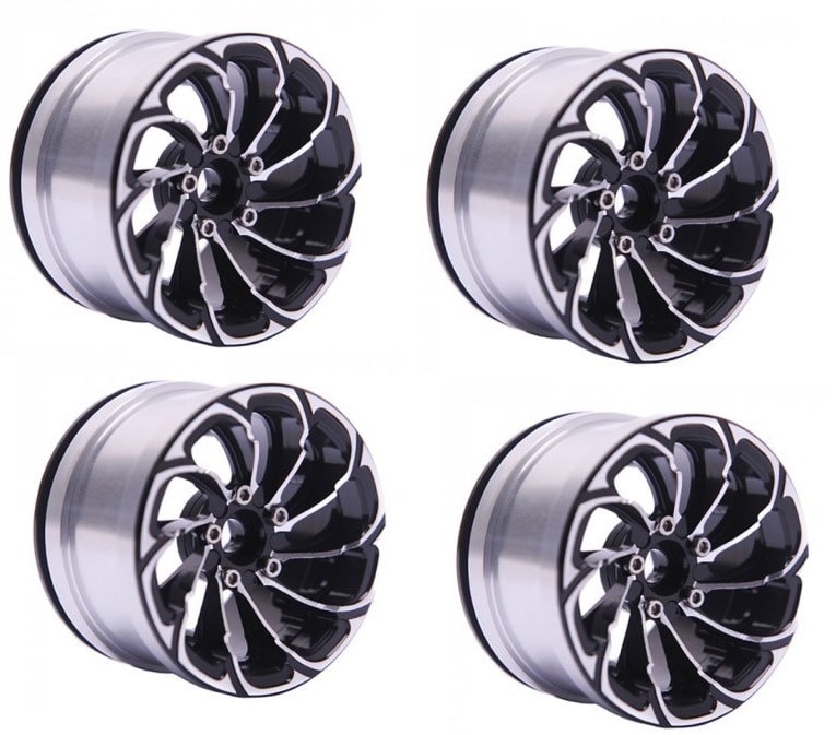 Aluminum 2.2" Directional Beadlock Wheel Rim 1/10 RC Axial SCX10 Wraith TRX4 KM2 image 0