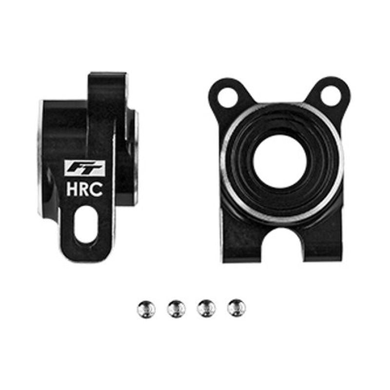 Team Associated B7 HRC FT Aluminum Rear Hubs,-4 Offset BLK B7D B84 T7 SC7 92565