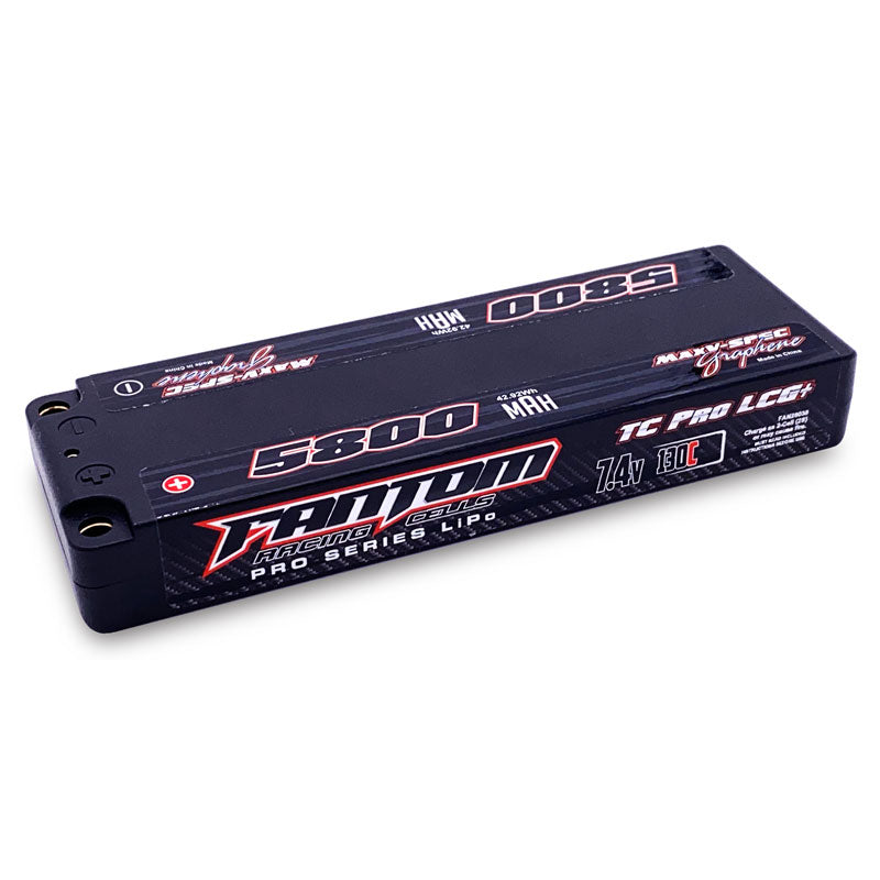 Fantom 5800mah 130c 7.4v Low Profile Silicon Graphene Lipo Battery FAN26038 image 0