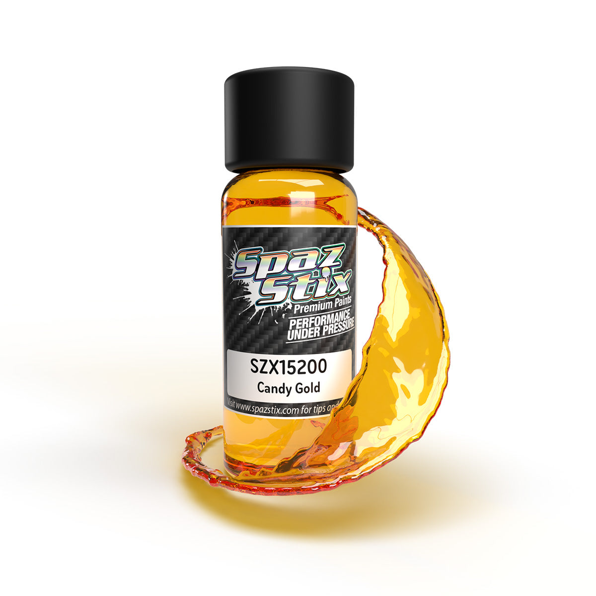 Spaz Stix Candy Gold Airbrush Ready Paint 2oz Bottle SZX15200 15200 image 0