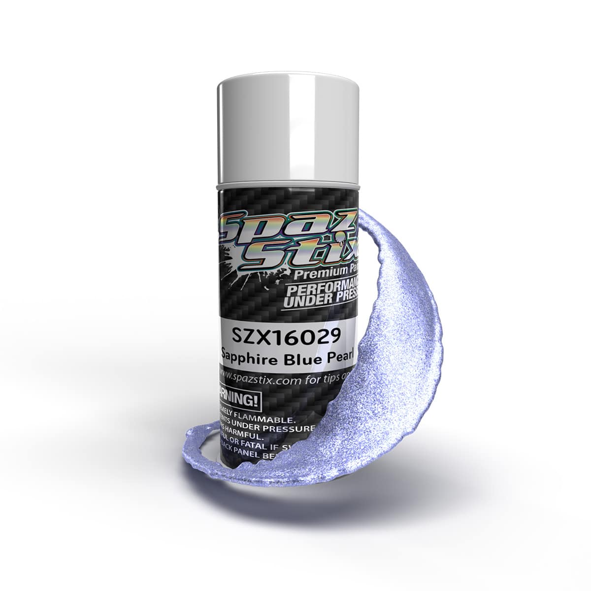 Spaz Stix Sapphire Blue Pearl Translucent Paint 3.5oz Can SZX16029 16029 image 0