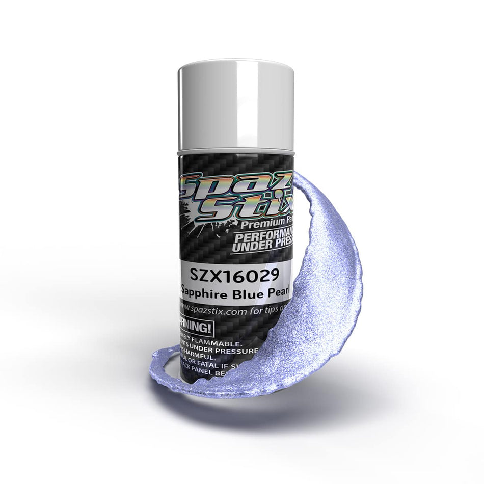 Spaz Stix Sapphire Blue Pearl Translucent Paint 3.5oz Can SZX16029 16029 image 0