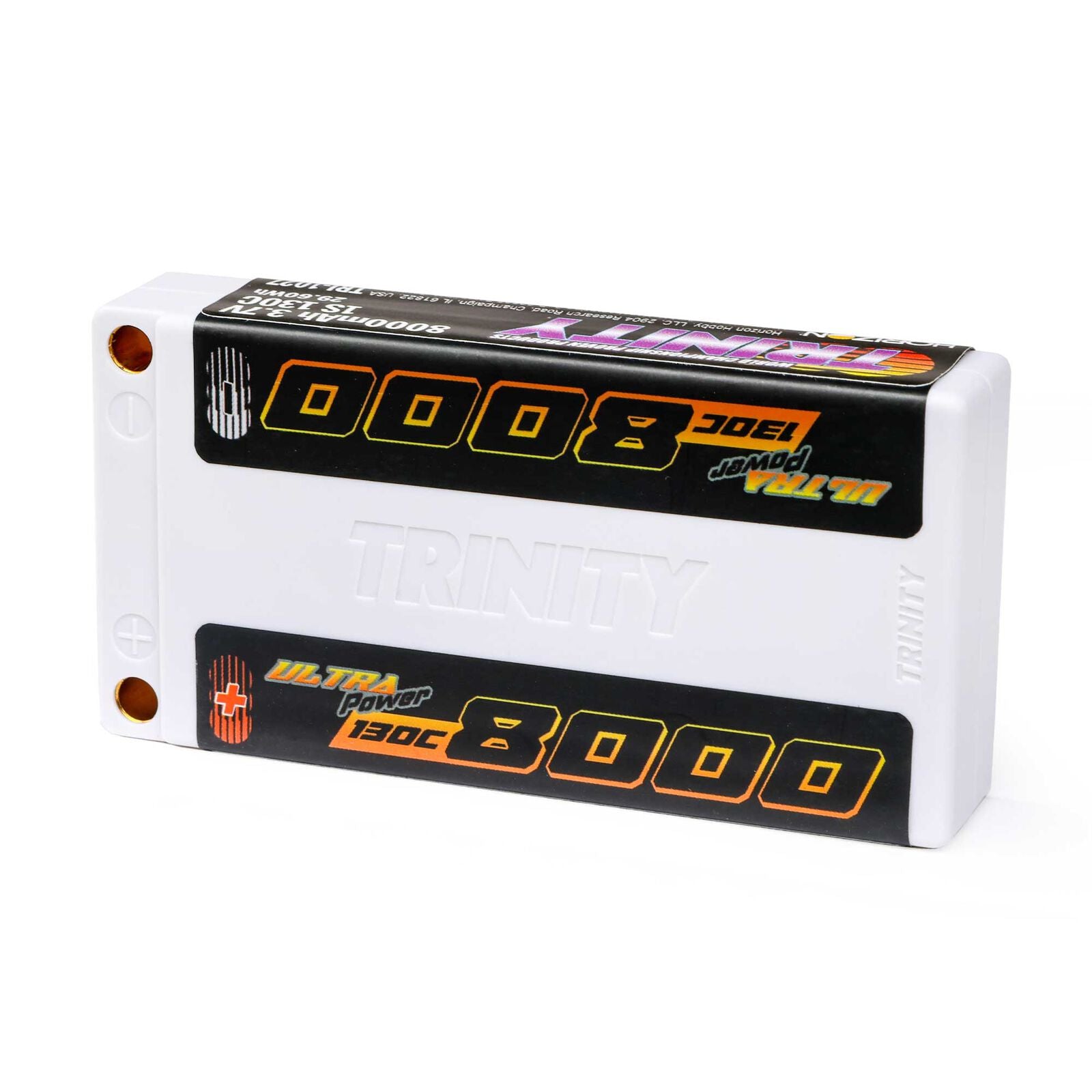 Trinity 8000mah 3.7V 1S 130C Ultra Power LiPo Battery w/5mm Bullets TRI-1027 image 0