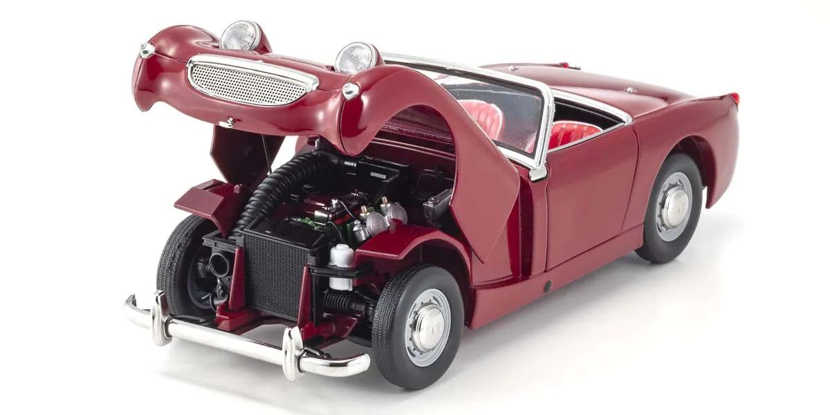Kyosho 1/18 Scale Austin Healey Sprite (Cherry Red) Die Cast Car KS08953R image 1