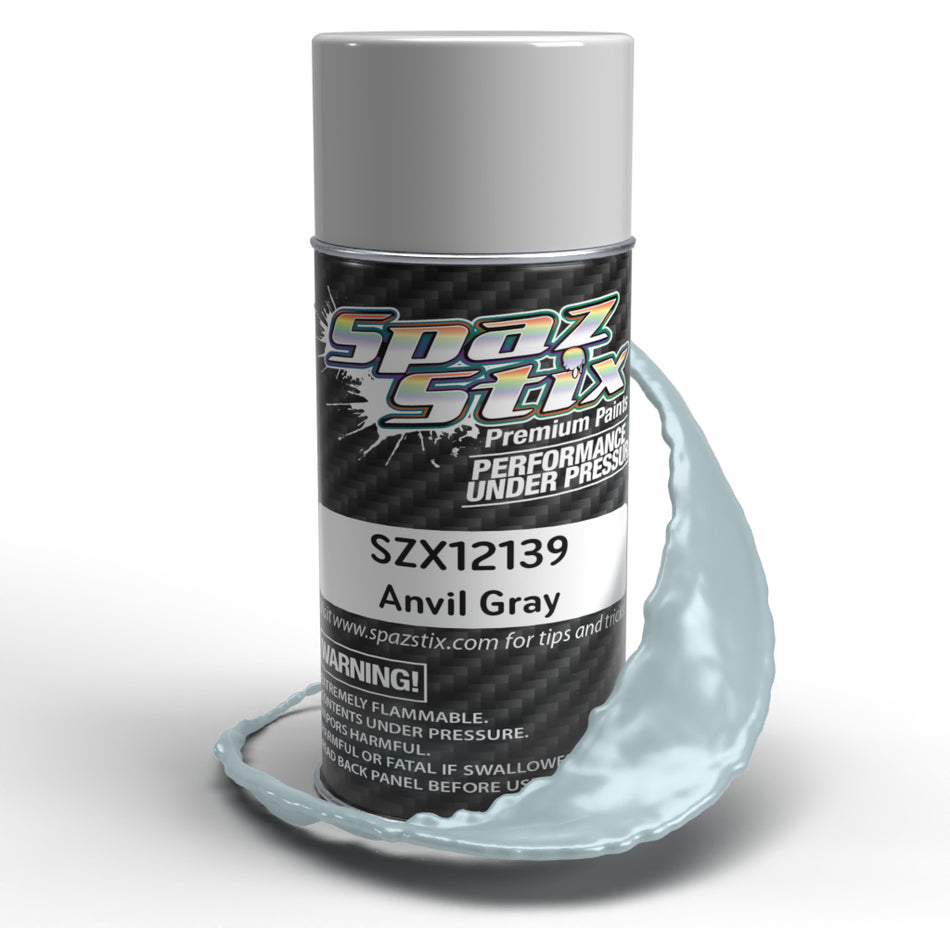 Spaz Stix Anvil Gray Aerosol Spray Paint 3.5oz Can SZX12139 12139 image 0