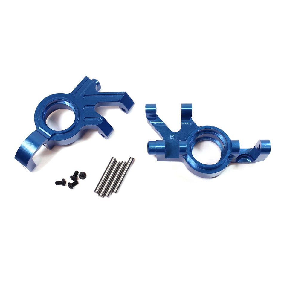 Racers Edge Traxxas X-Maxx Aluminum Steering Knuckle Set Blue RCE1900BL image 0