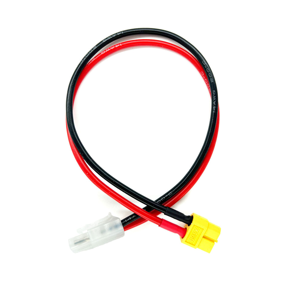 Racers Edge Charge Adapter Male Tamiya to Female XT60 300mm Wire RCE1684 image 0