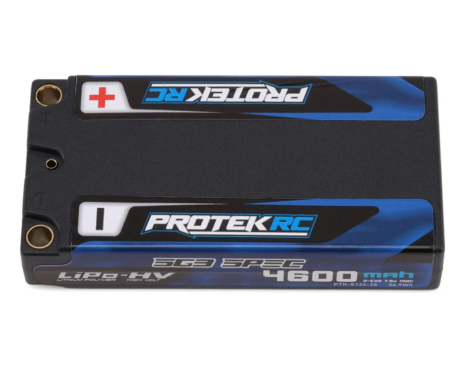 ProTek 4600mah 7.6v 150c 2s ULCG Si-Graphene Shorty Lipo Battery 5124-26