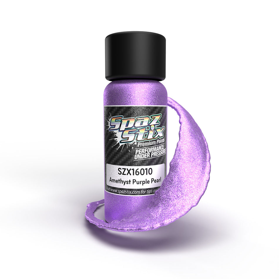 Spaz Stix Amethyst Purple Pearl Airbrush Ready Paint 2oz Bottle SZX16010 16010 image 0