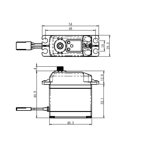 Savox SB-2230SG Plus Monster Torque Brushless 8.4v Tall Servo w/Soft Start image 1