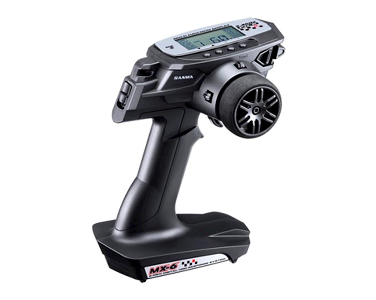 Sanwa Mx-6 Fh-E 3-Channel 2.4Ghz Radio w/ Rx-391w Waterproof Receiver 101A32561A SNW101A32561A image 0