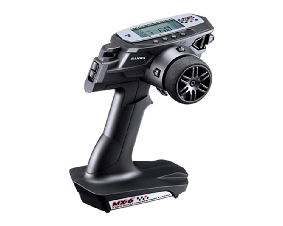 Sanwa Mx-6 Fh-E 3-Channel 2.4Ghz Radio w/ Rx-391w Waterproof Receiver 101A32561A SNW101A32561A image 0