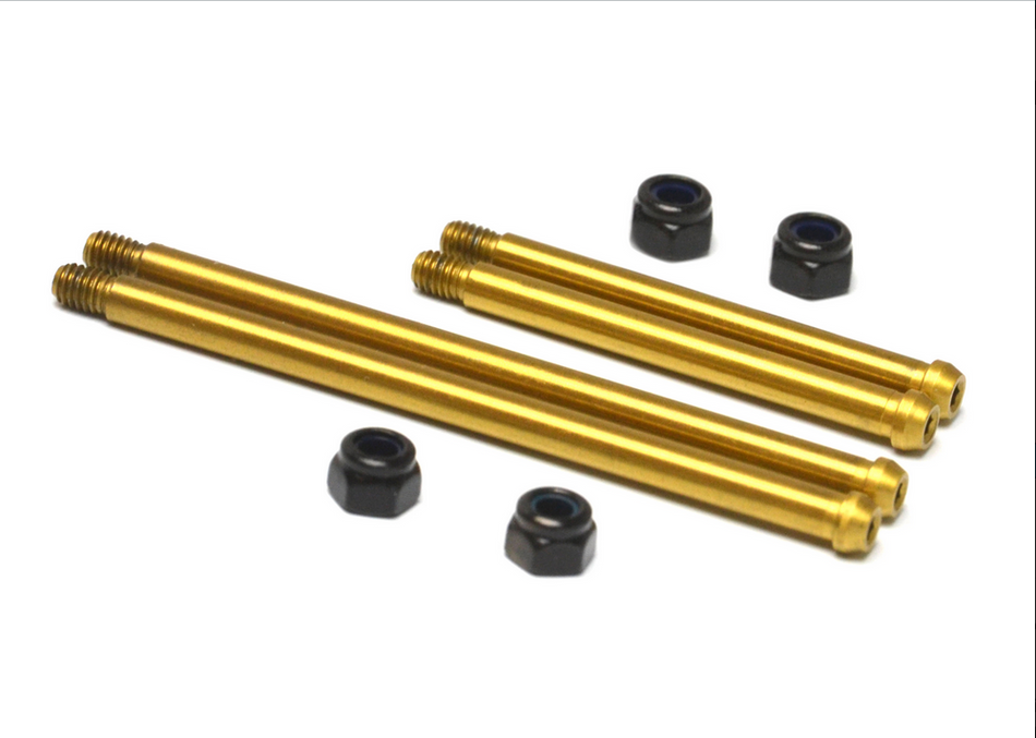Exotek RC10 Classic Rear Arms Bolted Hinge Pins (4) Steel Nitride Coating 2359