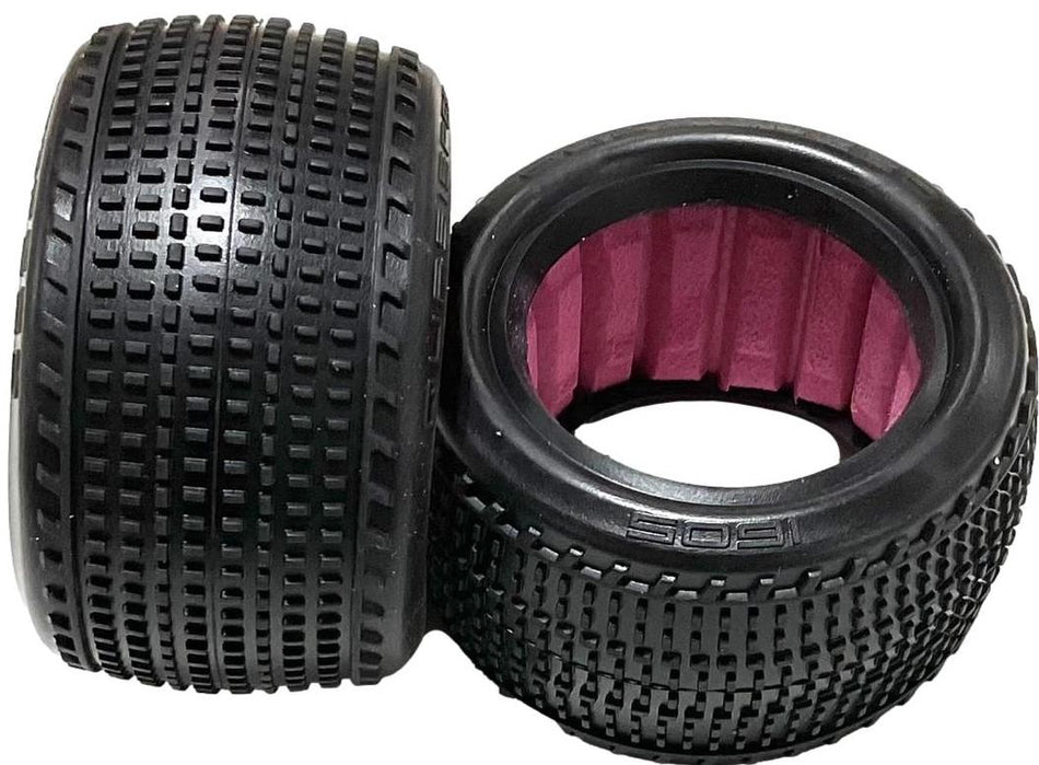 Quasi Speed Rear Dirt Oval Tires w/Inserts (2pc) QS-1602 image 0