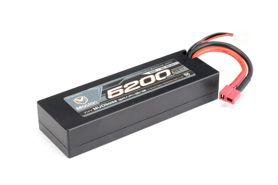 Maclan Racing Graphene V4-SS 5200mah 2s Mudboss Lipo Battery MCL6054 image 0