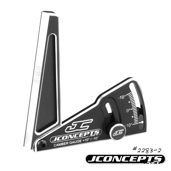 Jconcepts Aluminum Camber Gauge 1/10th Scale 85mm Black JCO22832 22832 image 0